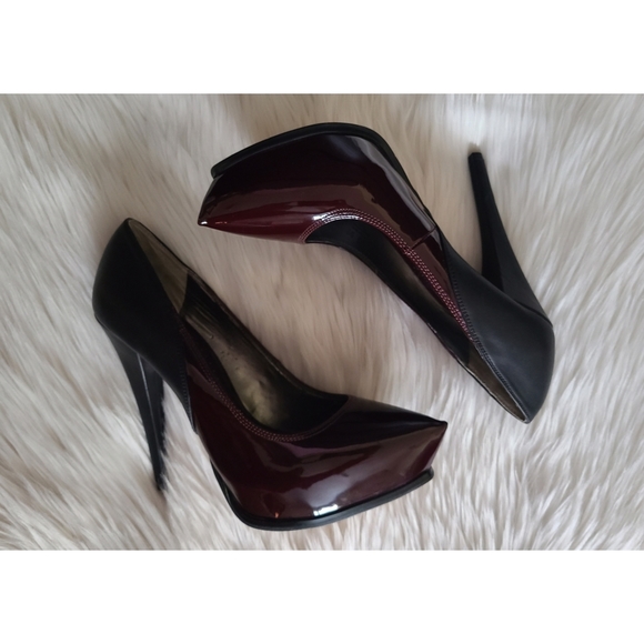 NWOB|Circus by Sam Edelman Jaelyn Burgundy Platform Pumps, 8.5 - Picture 2 of 7